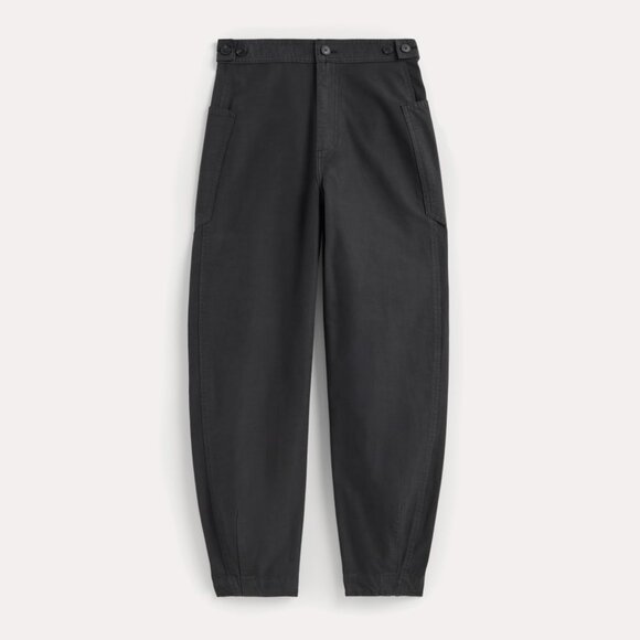 Everlane Women's Fatigue Barrel Pant in Black, Size 6, Cotton/Linen - Picture 3 of 4